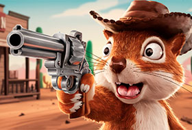 Squirrel with a gun!